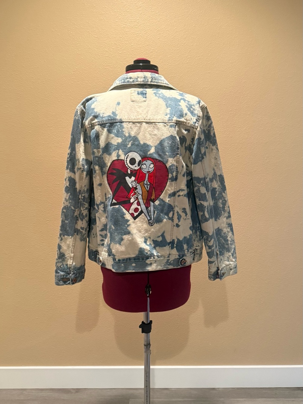 Women's Light Blue Acid Wash Denim Jacket